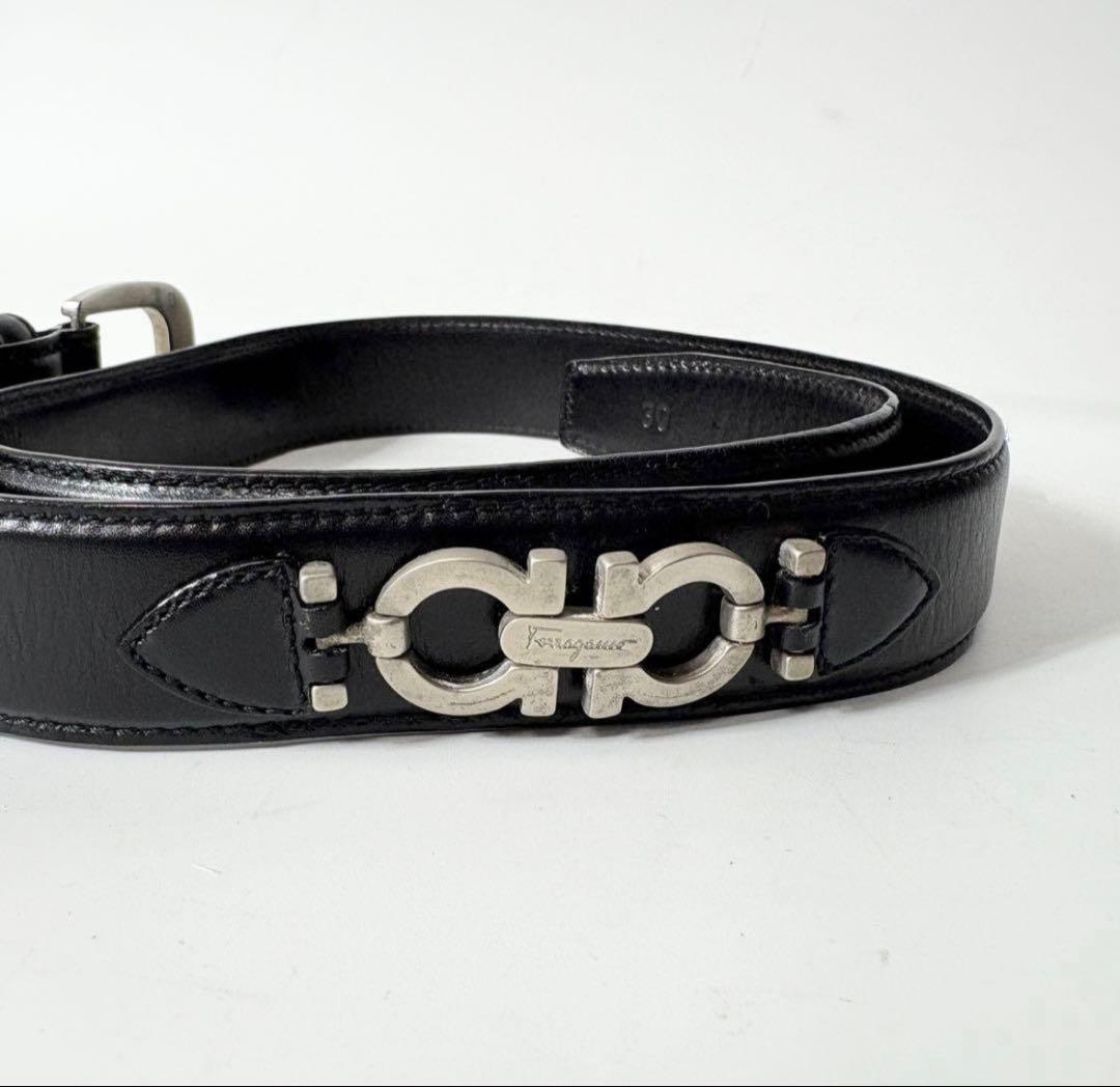 サルヴァトーレフェラガモ　ガンチーニ　レディースベルト　ブラック