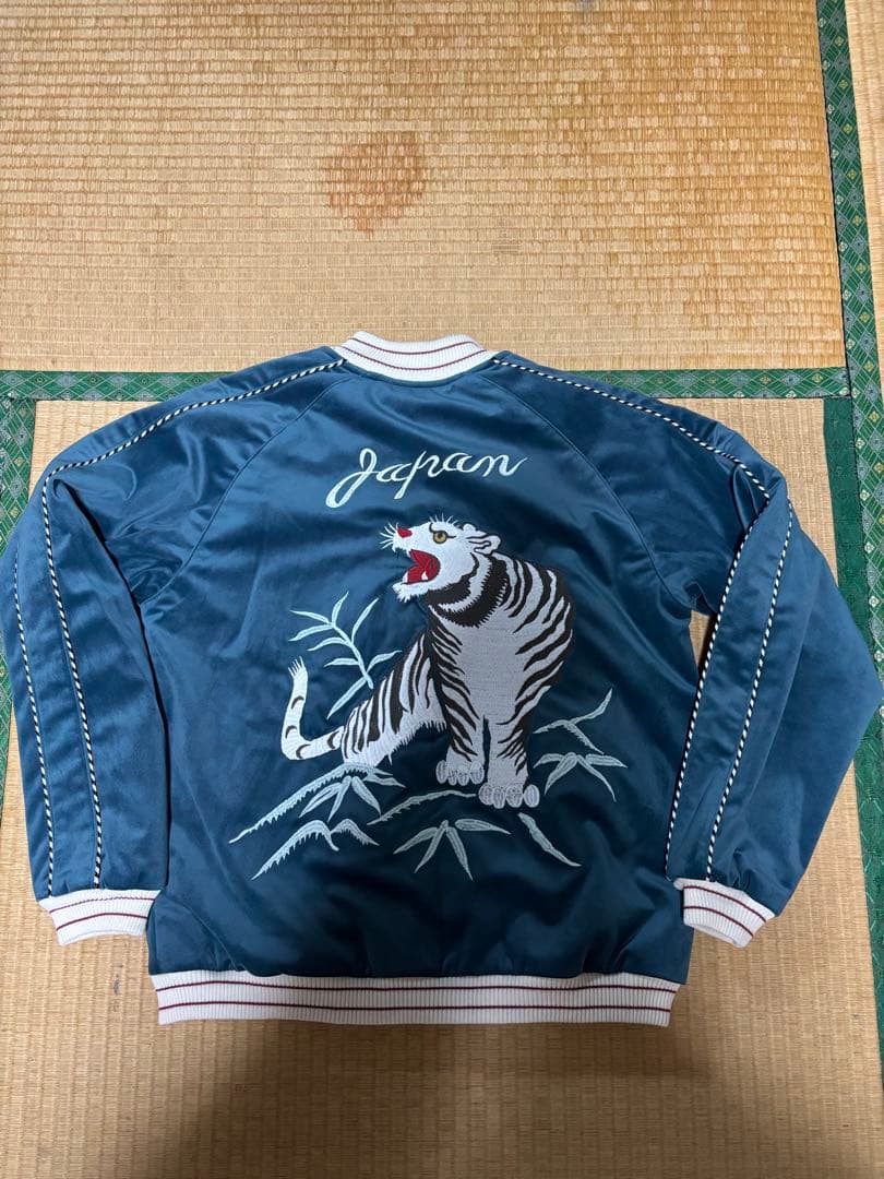 ウサギ様HOUSTON 別珍 スーベニアジャケット(TIGER) 虎 スカジャン
