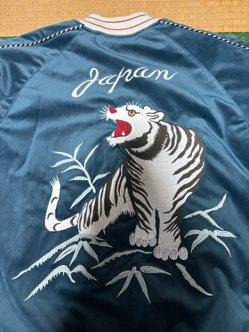 ウサギ様HOUSTON 別珍 スーベニアジャケット(TIGER) 虎 スカジャン