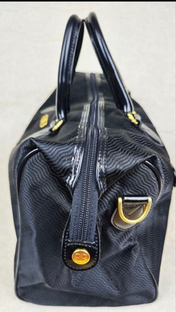 美品 バレンシアガ エース コラボ 2way ボストンバッグ ナイロン ブラック