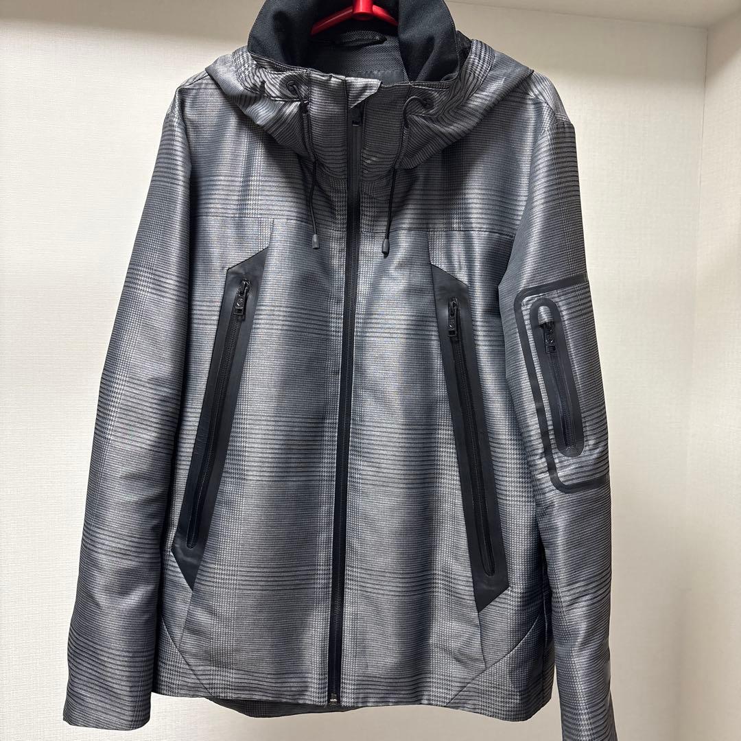 BLACK LABEL ブラックレーベル　ブルゾン フード付　グレーチェック