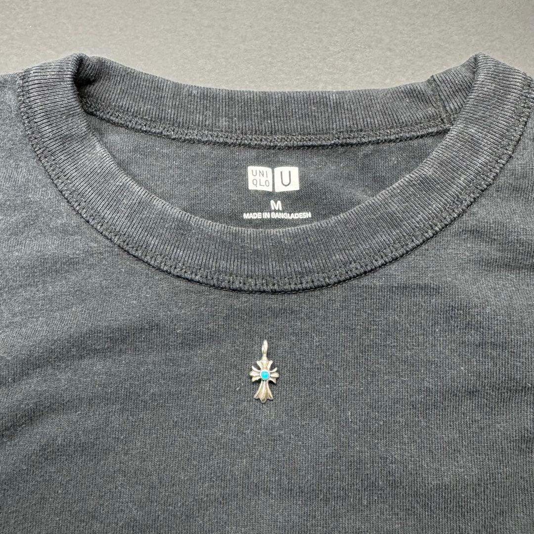 【silver925 ターコイズ】タイニークロスペンダントトップ