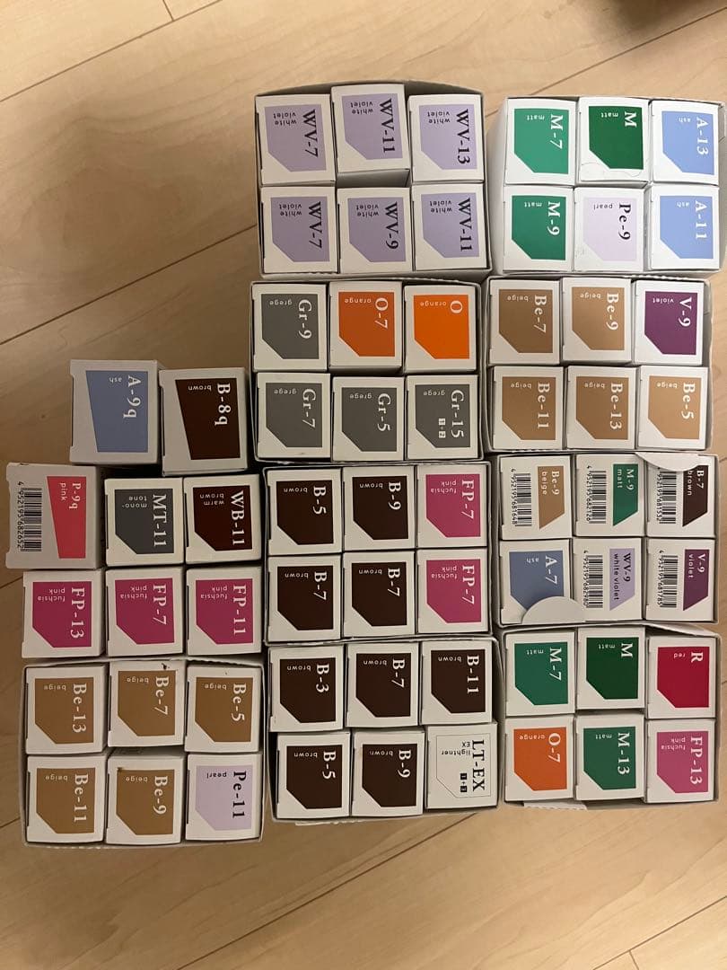 【特別価格】 格安 ルベル エドルカラー 詰め合わせ130本未使用品