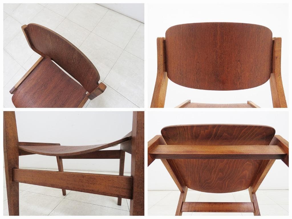 天童木工 水之江忠臣 ヴィンテージ 図書館椅子 ブックチェア 希少