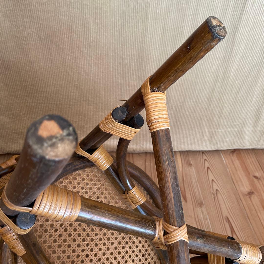 ラタン製 レトロアンティーク　椅子