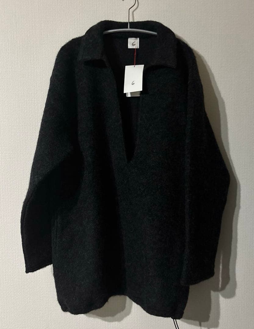 ＜6(ROKU)＞シャギー スキッパー プルオーバー ニット