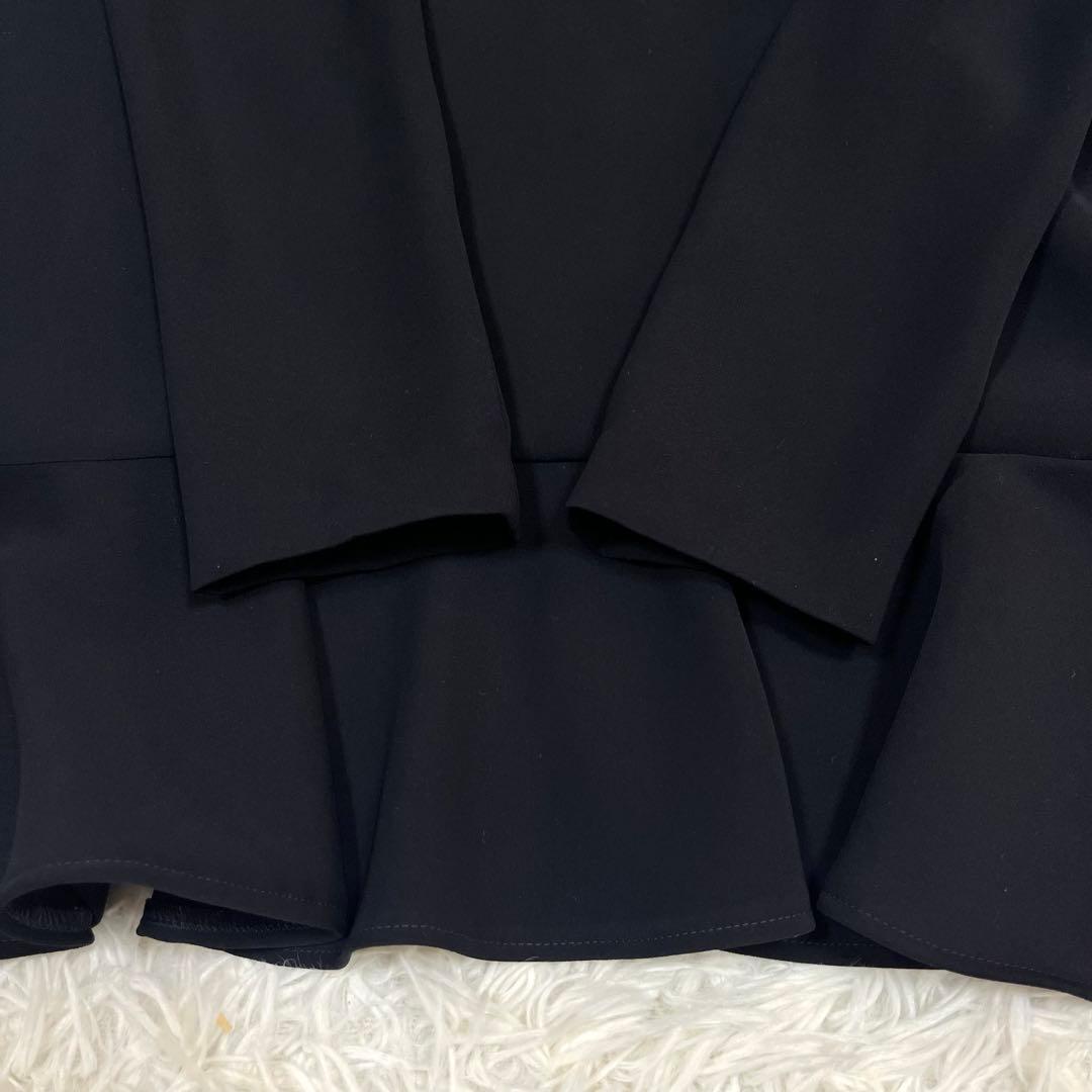 YOKOCHAN フロントフリルヘムワンピース ブラック Mサイズ