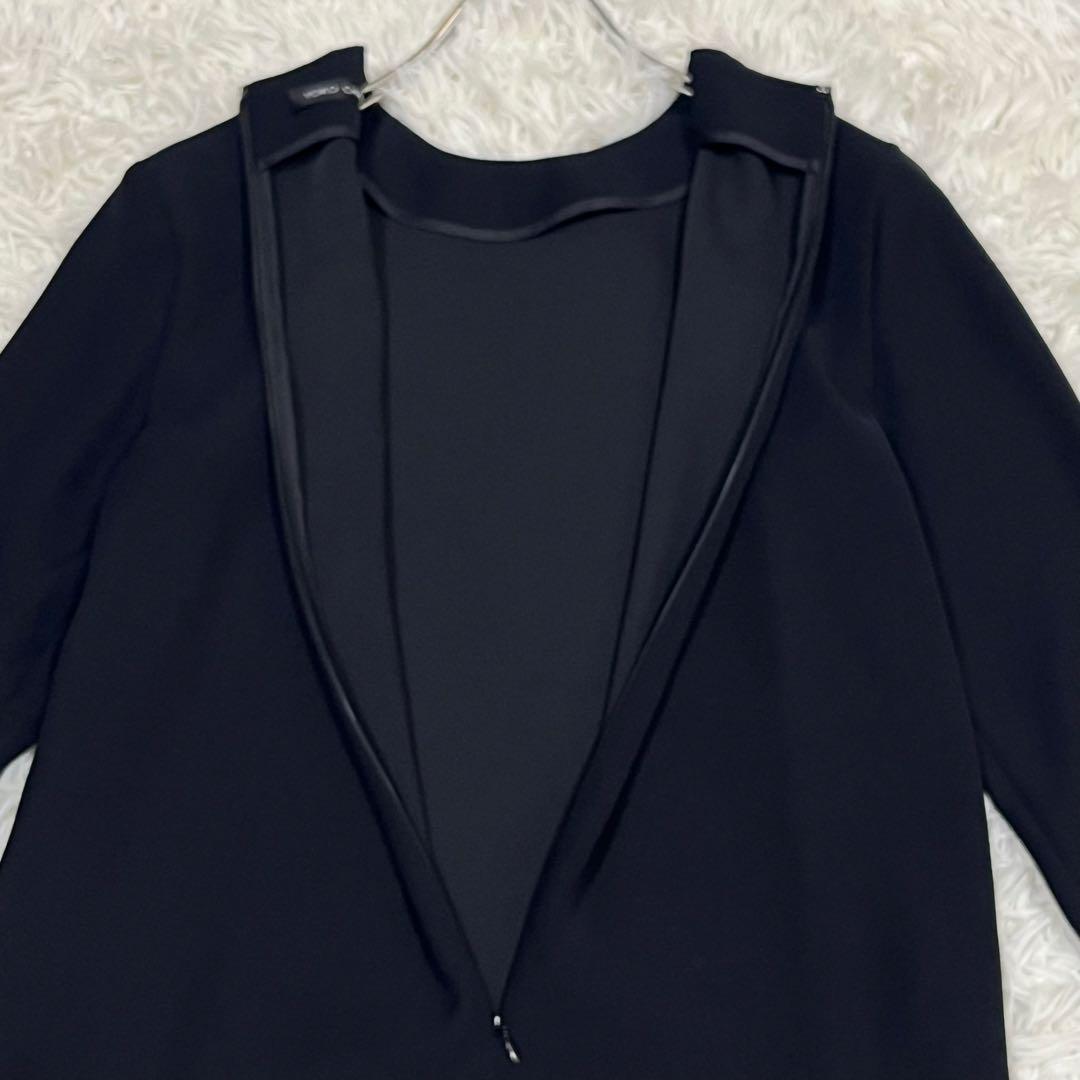 YOKOCHAN フロントフリルヘムワンピース ブラック Mサイズ