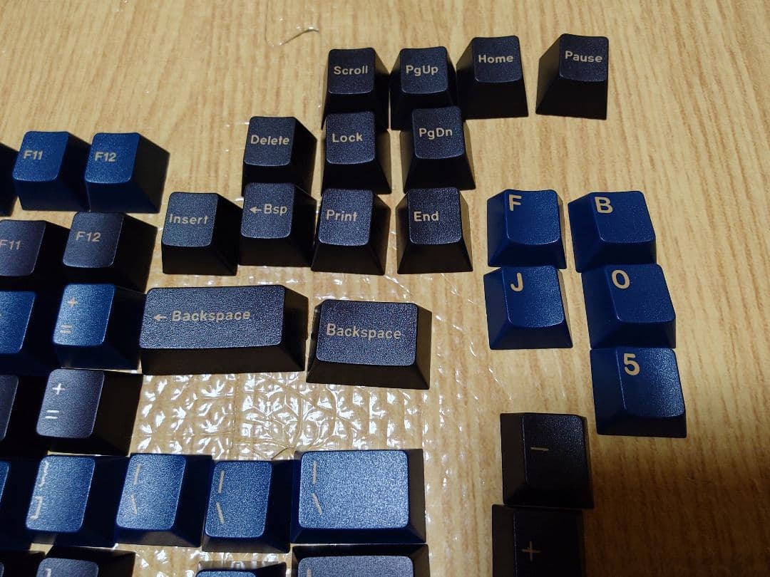 ラ*ロ様 GMK BLUE SAMURI キーキャップセット　ABSダブルショッ