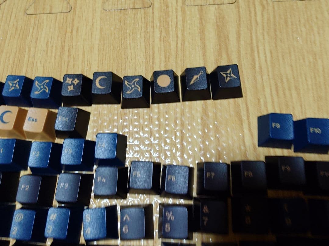 ラ*ロ様 GMK BLUE SAMURI キーキャップセット　ABSダブルショッ