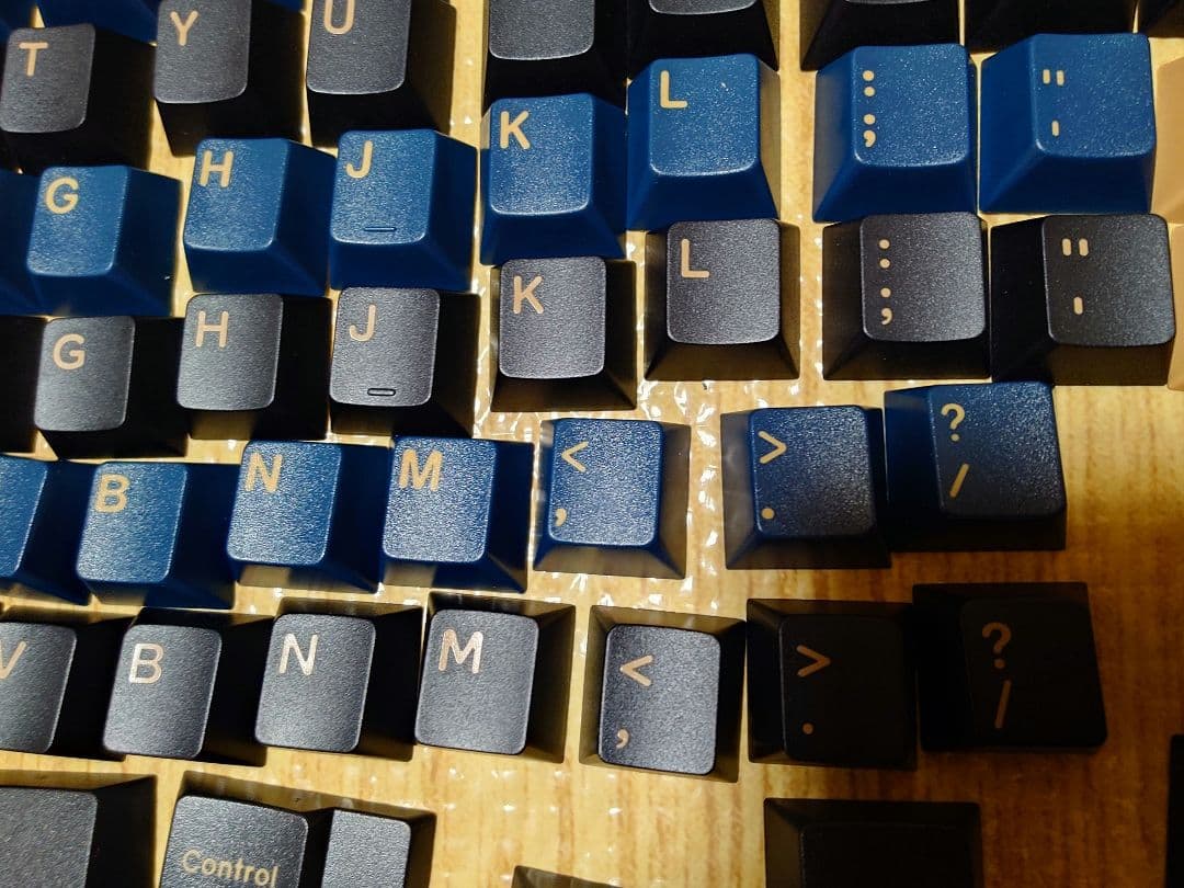 ラ*ロ様 GMK BLUE SAMURI キーキャップセット　ABSダブルショッ