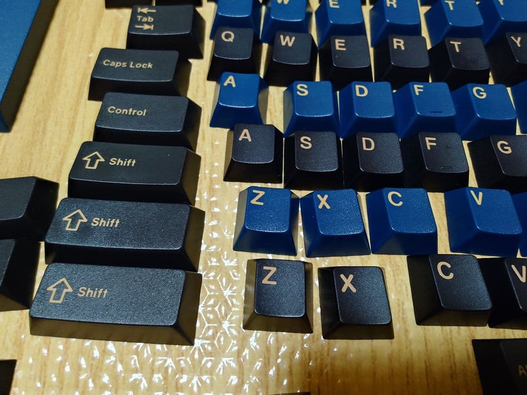 ラ*ロ様 GMK BLUE SAMURI キーキャップセット　ABSダブルショッ