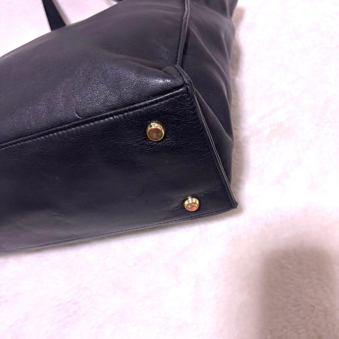 TUMI ニーナ ノースサウス トートバッグ レザー ブラック A4 ゴールド