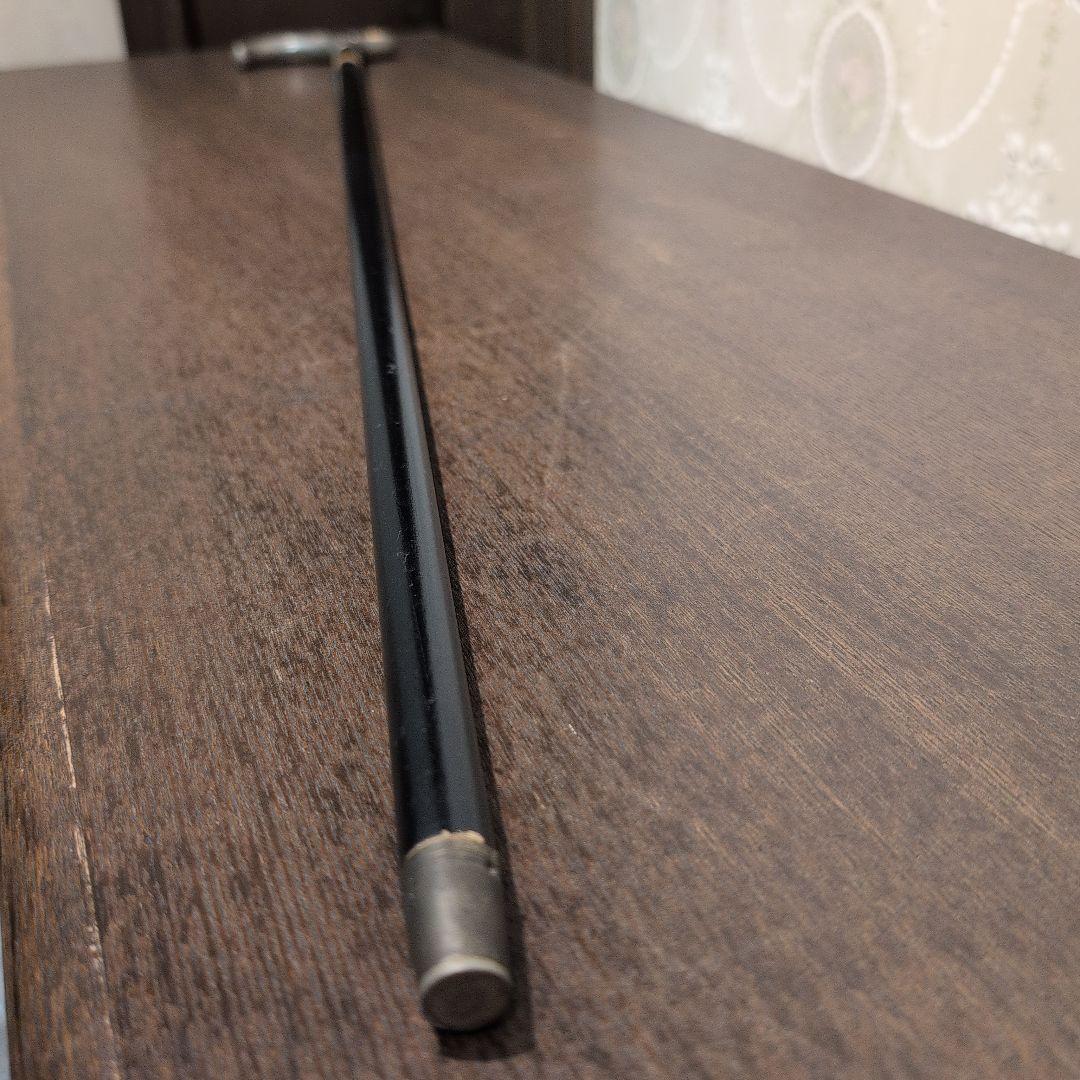 最終価格 英国製 ヴィンテージ ハンドメイド 木製 杖 シルバーハンドル