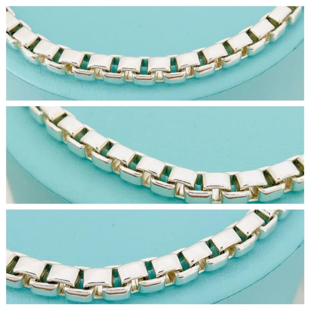 極美品☆ティファニー バングル ベネチアン リンク チェーン ブレスレット 刻印