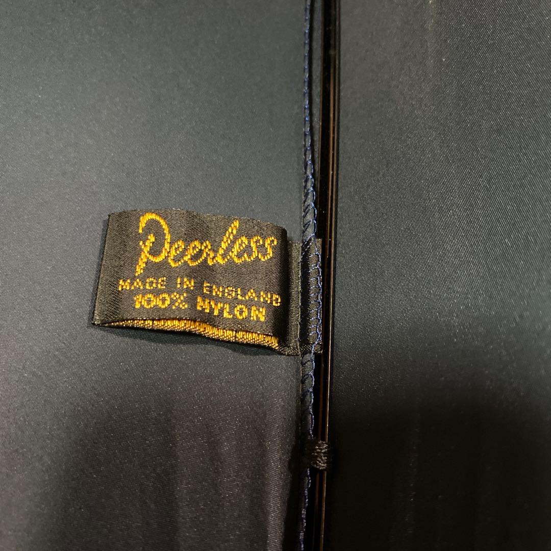 ピアレス　木ハンドル　傘　ネイビー　英国製