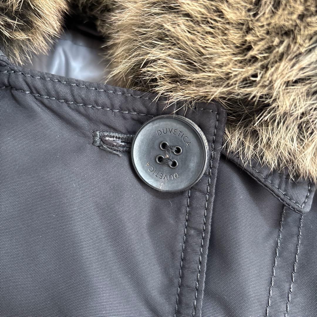 S00390 DUVETICA フォックスファー付きダウンコート ブラック 40