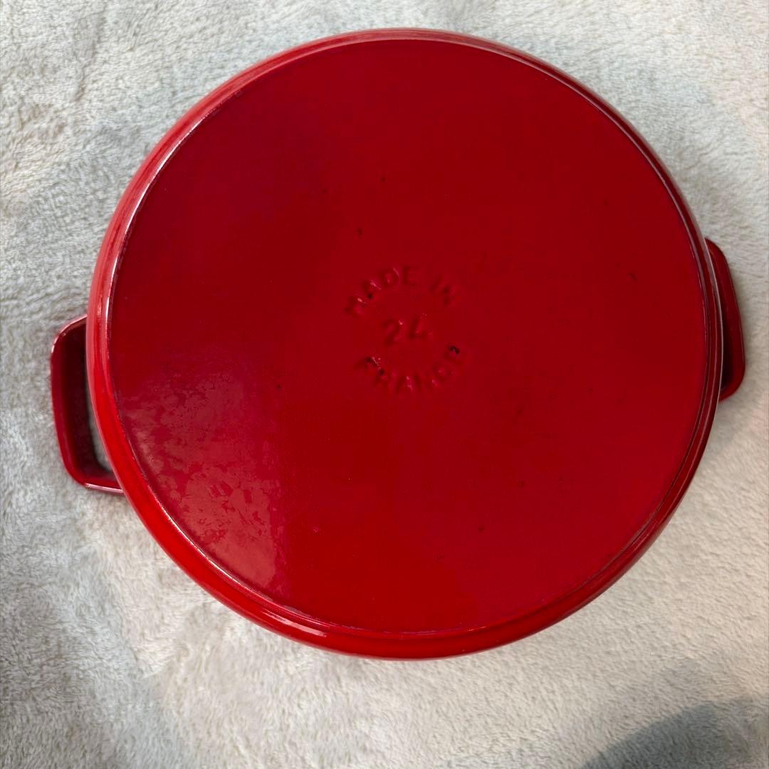 【年末セール本日のみ値下げ】STAUB LA COCOTTE 24cm 赤