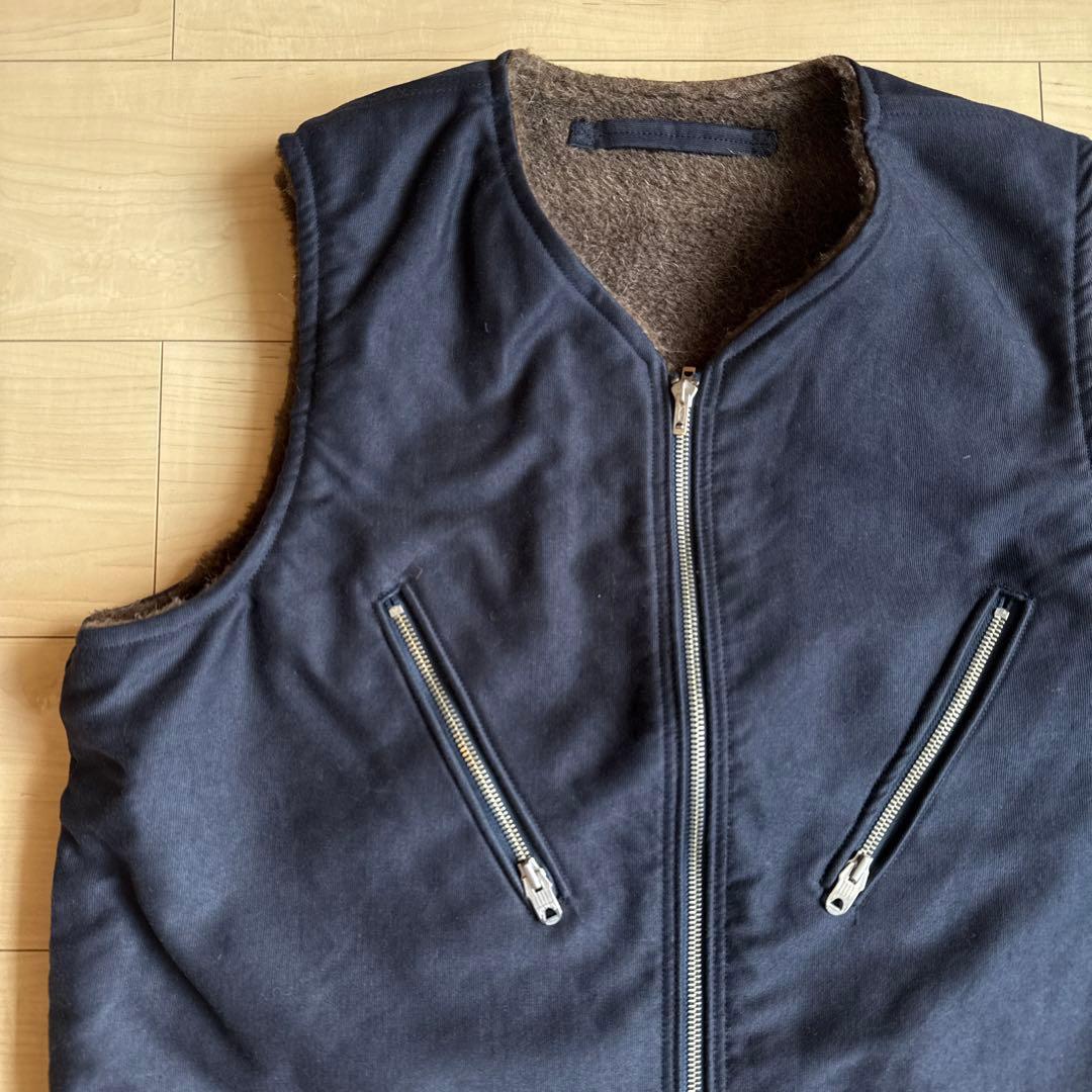 Nigel Cabourn N-1 アルパカウールボア リバーシブルデッキベスト