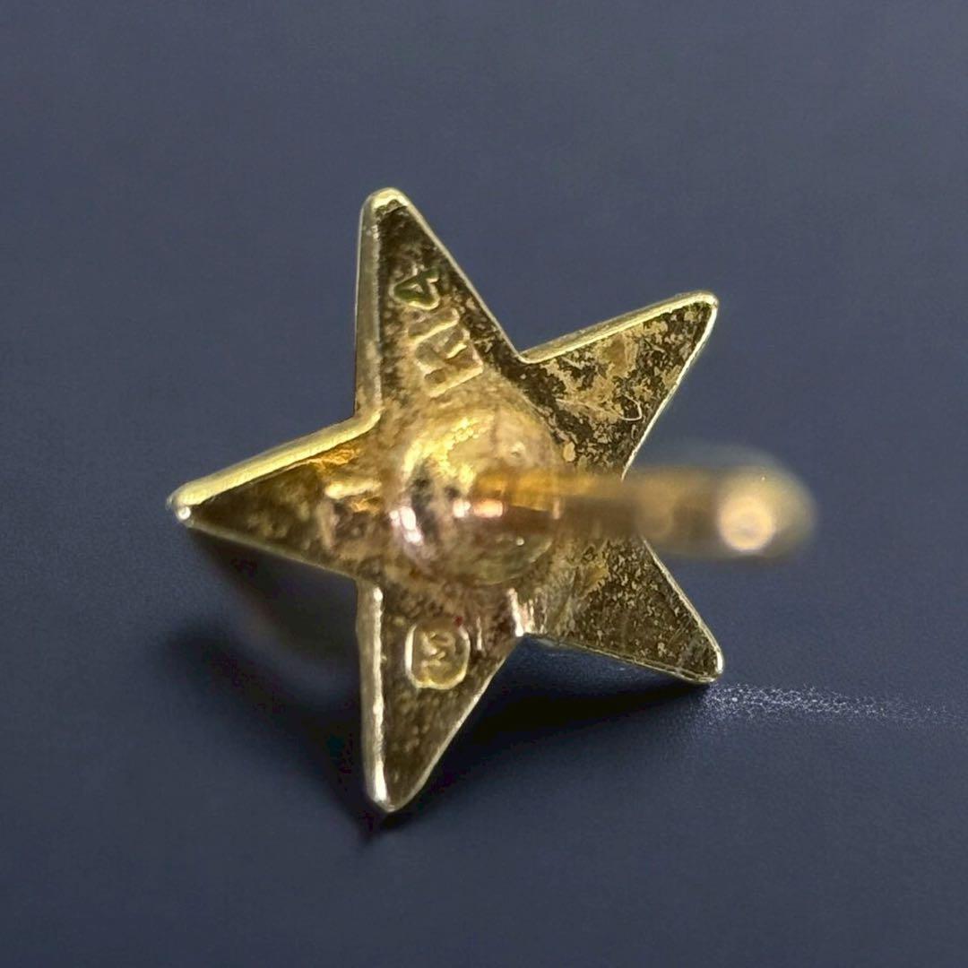 【極上】ミキモト　K14 ピアス　アコヤ　本真珠　ベビーパール　片耳