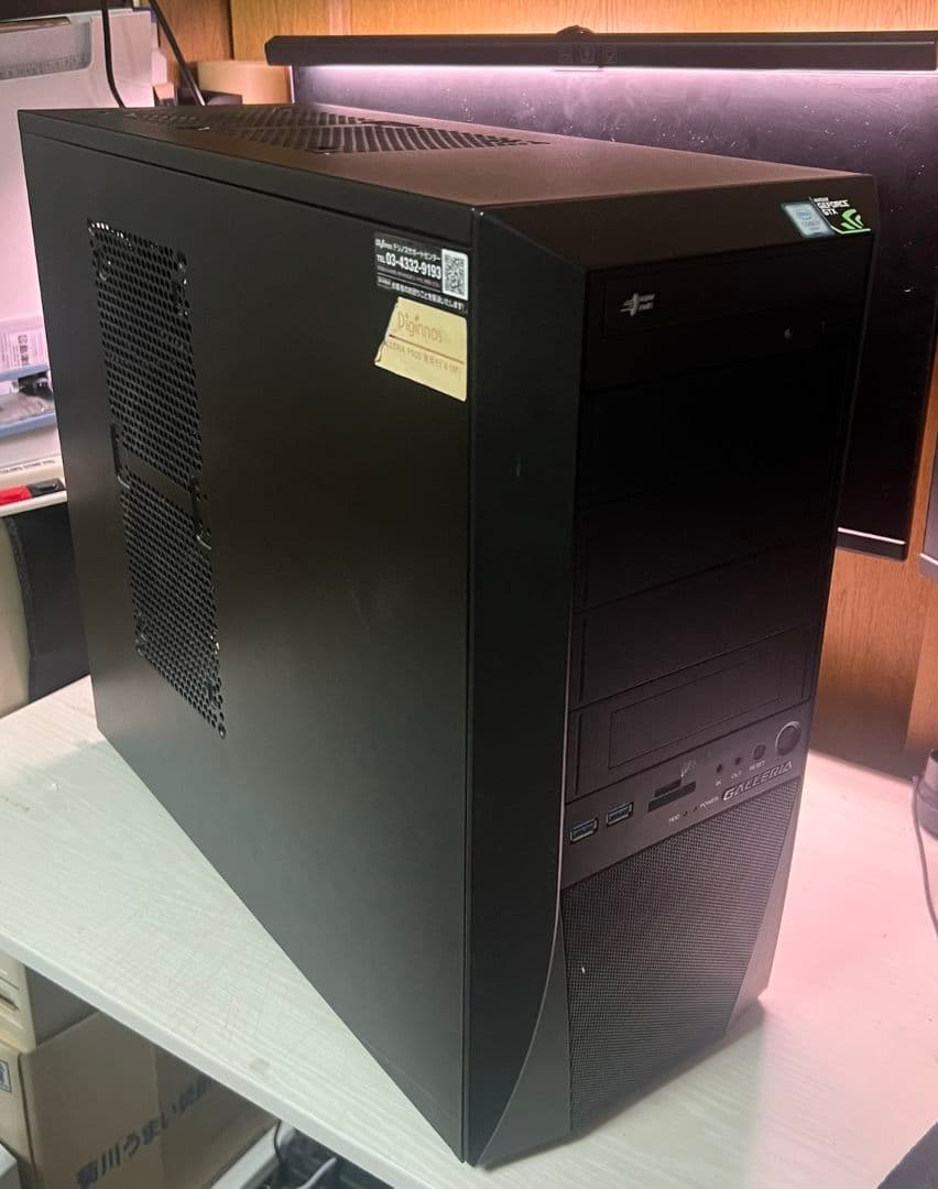 GALLERIA XF デスクトップPC モニター付き！動作確認済み！値下げ可能