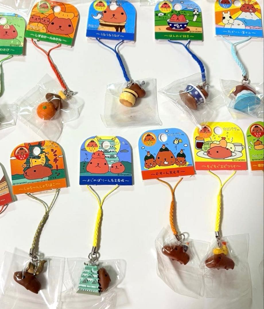 カピバラさん　ご当地ねつけストラップ　51個セット　新品未使用