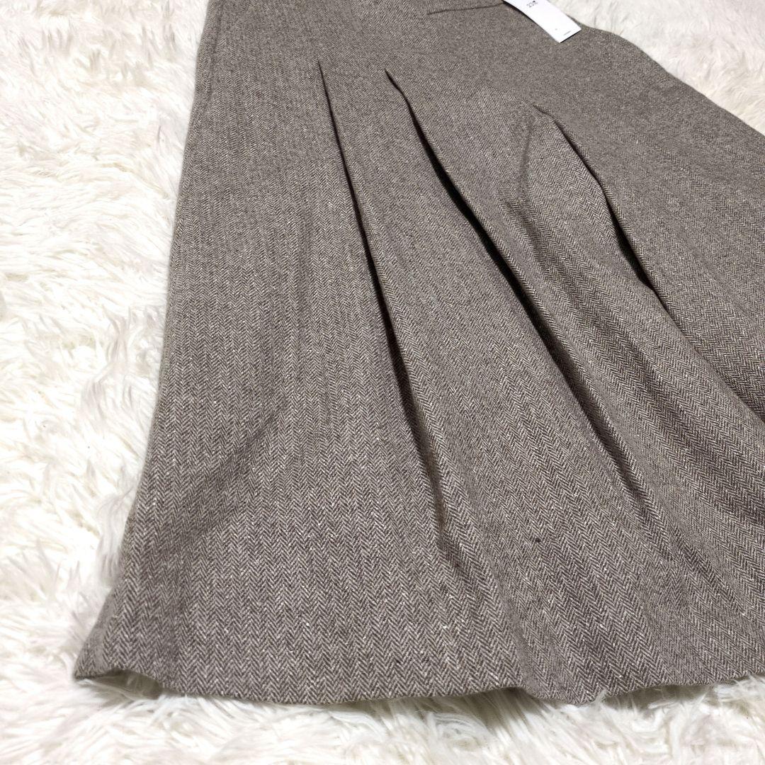 タグ付き 24AW 23区 シルクネップヘリンボーン ガウチョ パンツ 48