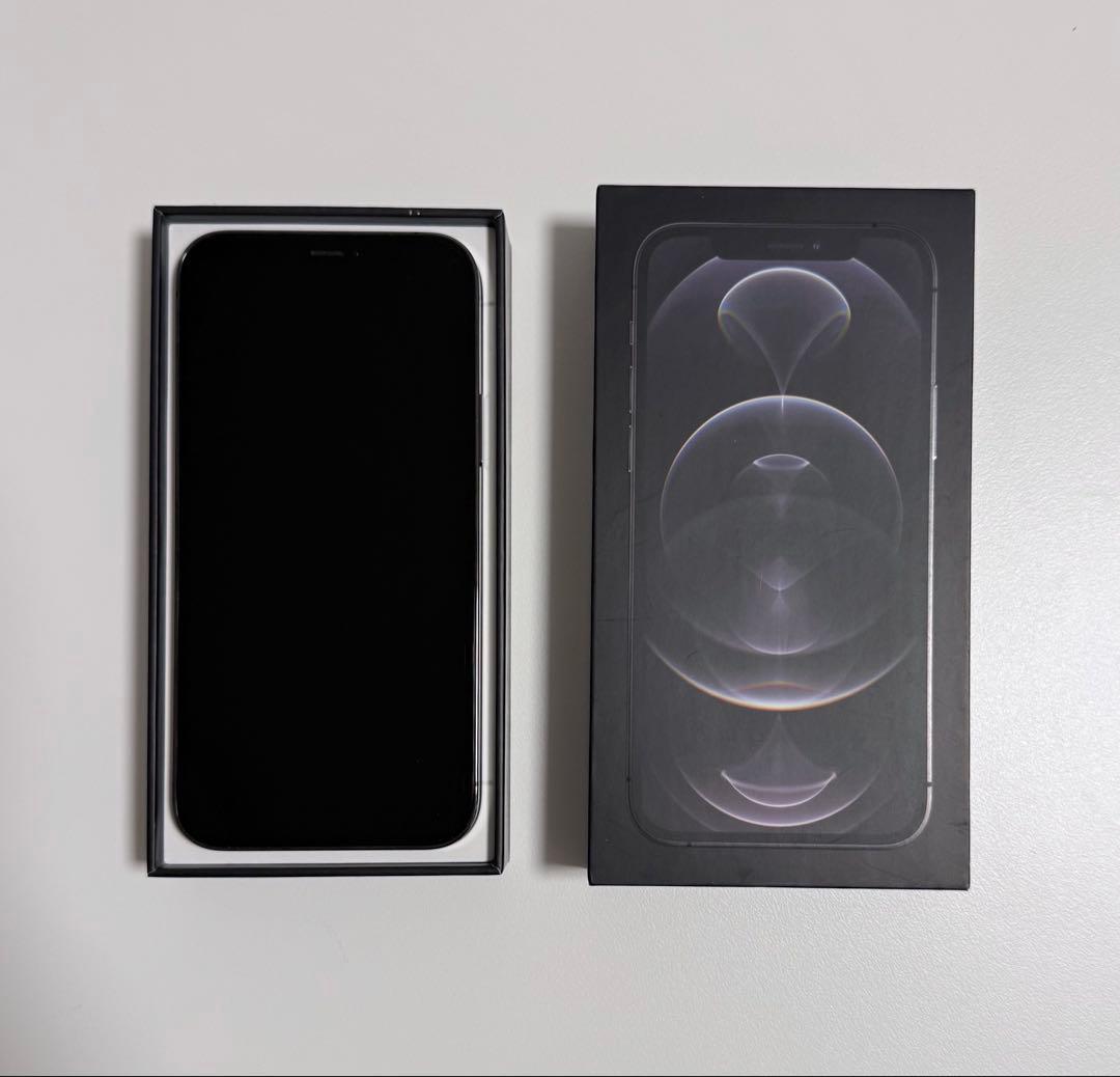 【美品】iPhone 12Pro 256GB グラファイト　本体・箱付