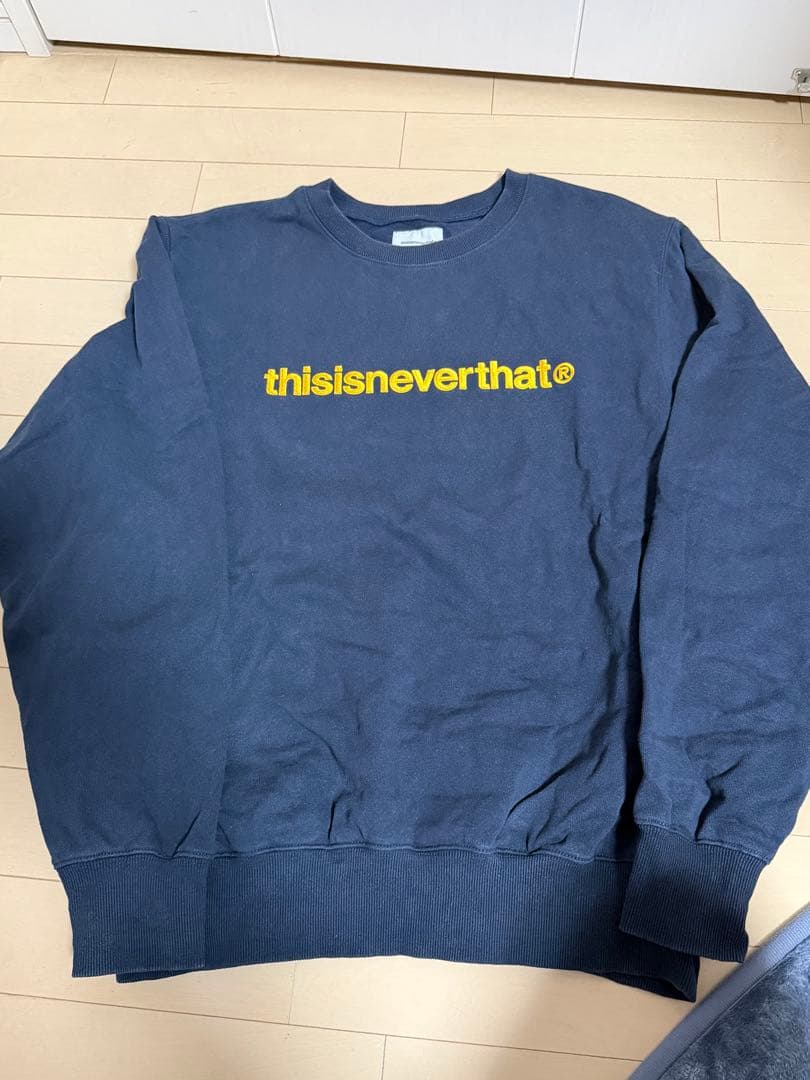 thisisneverthat® ネイビー スウェット M ネバザ