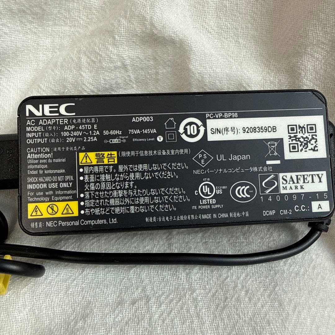 NEC ノートPC PC-VP-BP98 日本語キーボード