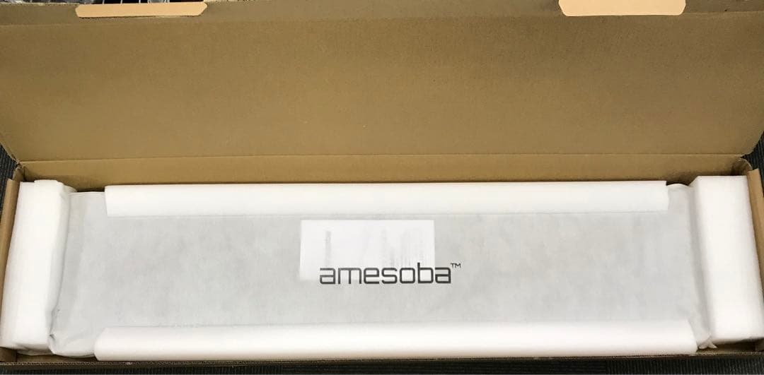 【開封・未使用】amesoba 木製 モニタースタンド 卓上 デスクシェルフ
