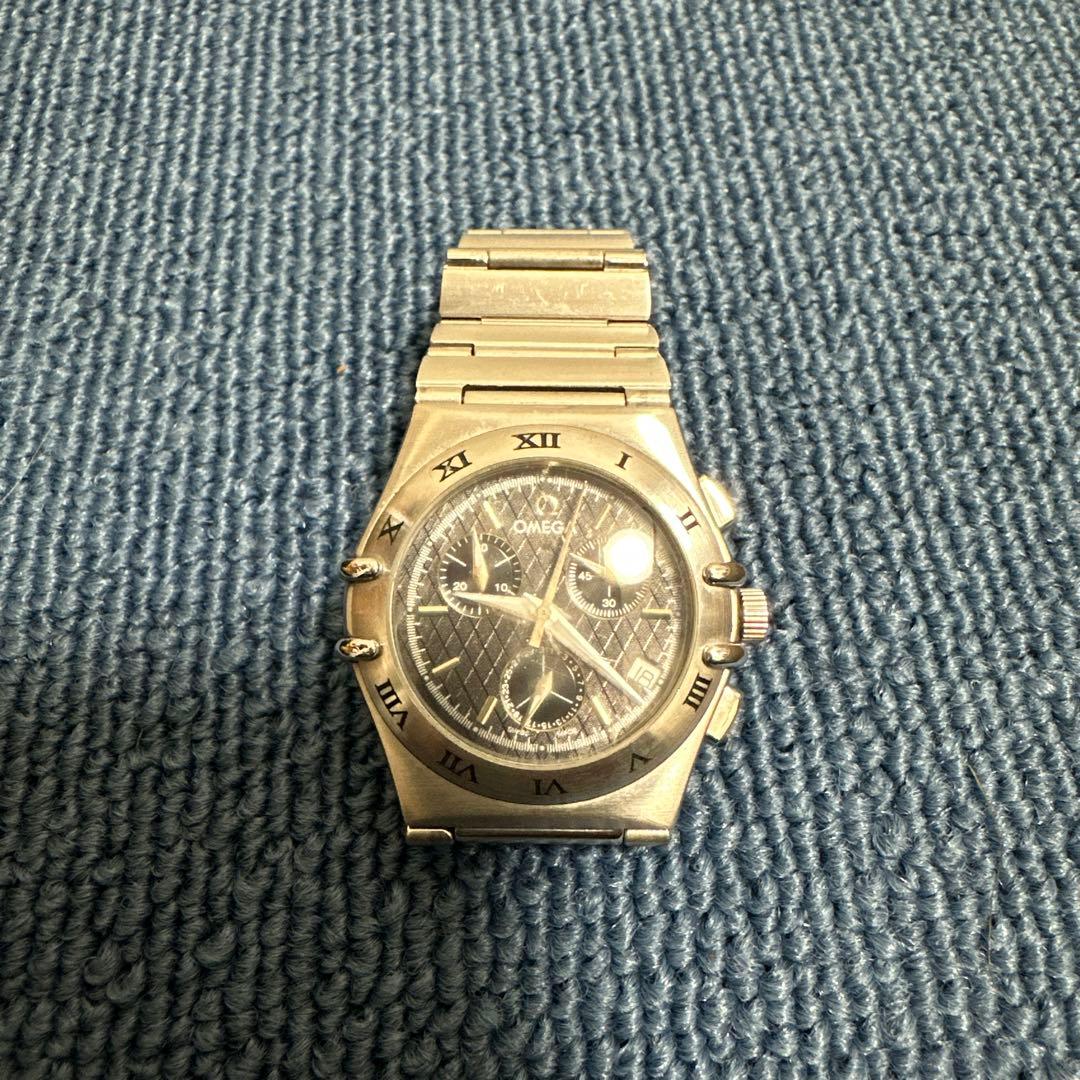 OMEGA ステンレススチール クロノグラフ【電池切れ】