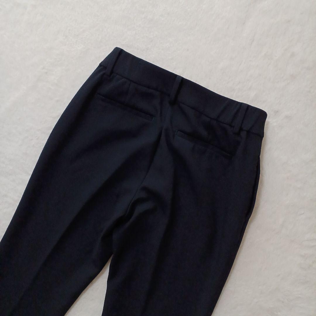 洗える！PLST プラステ ノーカラージャケット パンツ 　ネイビー