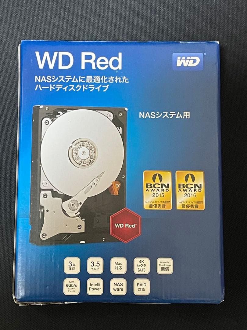外付けハードディスク・ドライブ WD Red 4TB HDD WD40EFRX