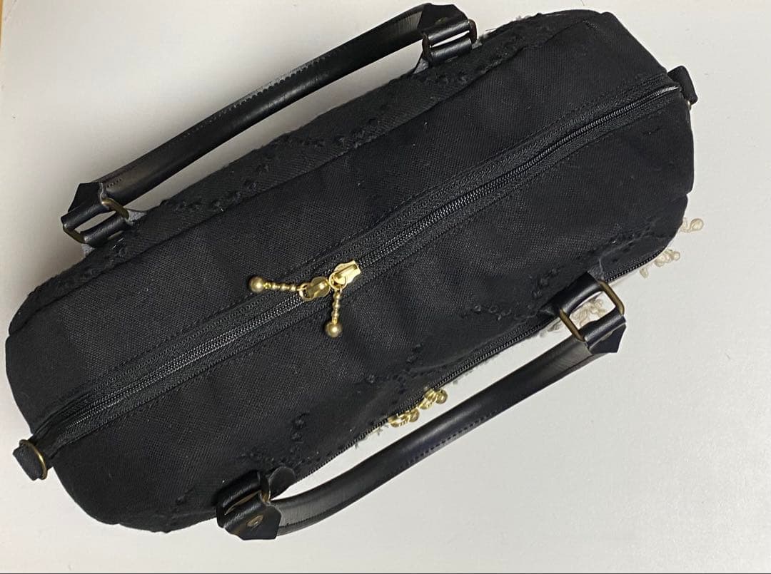 ミナペルホネン　ハンドメイド　ミニボストンバック