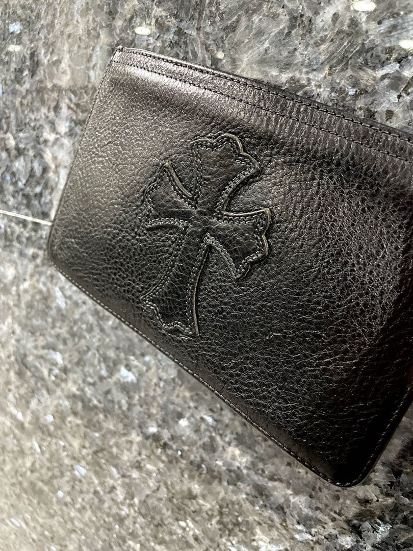 クロムハーツ レザー チェンジパース ポーチ クラッチ ダガー