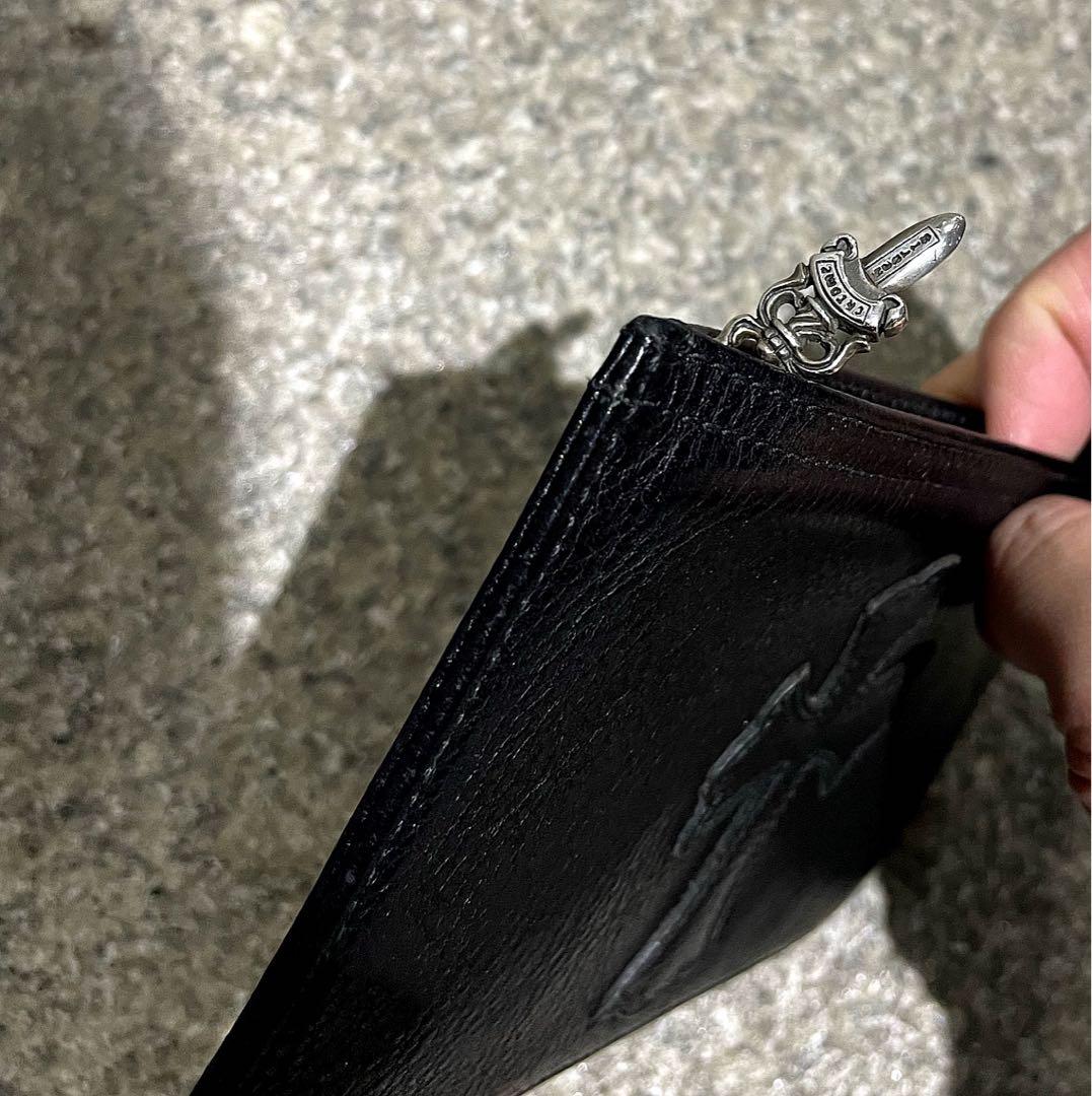 クロムハーツ レザー チェンジパース ポーチ クラッチ ダガー