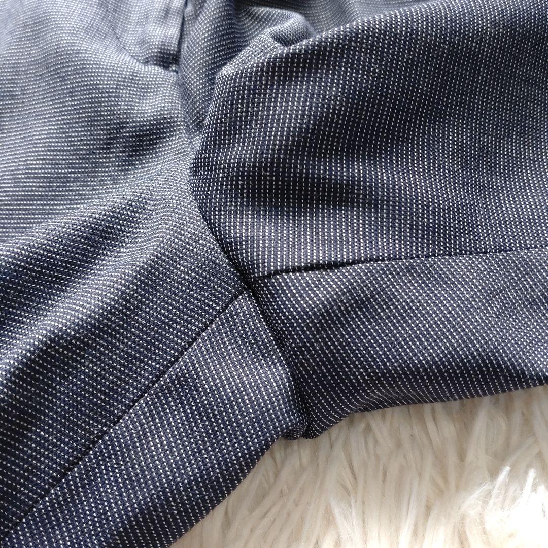 トゥモローランドコレクション ノーカラージャケット パンツ スーツ イタリア生地