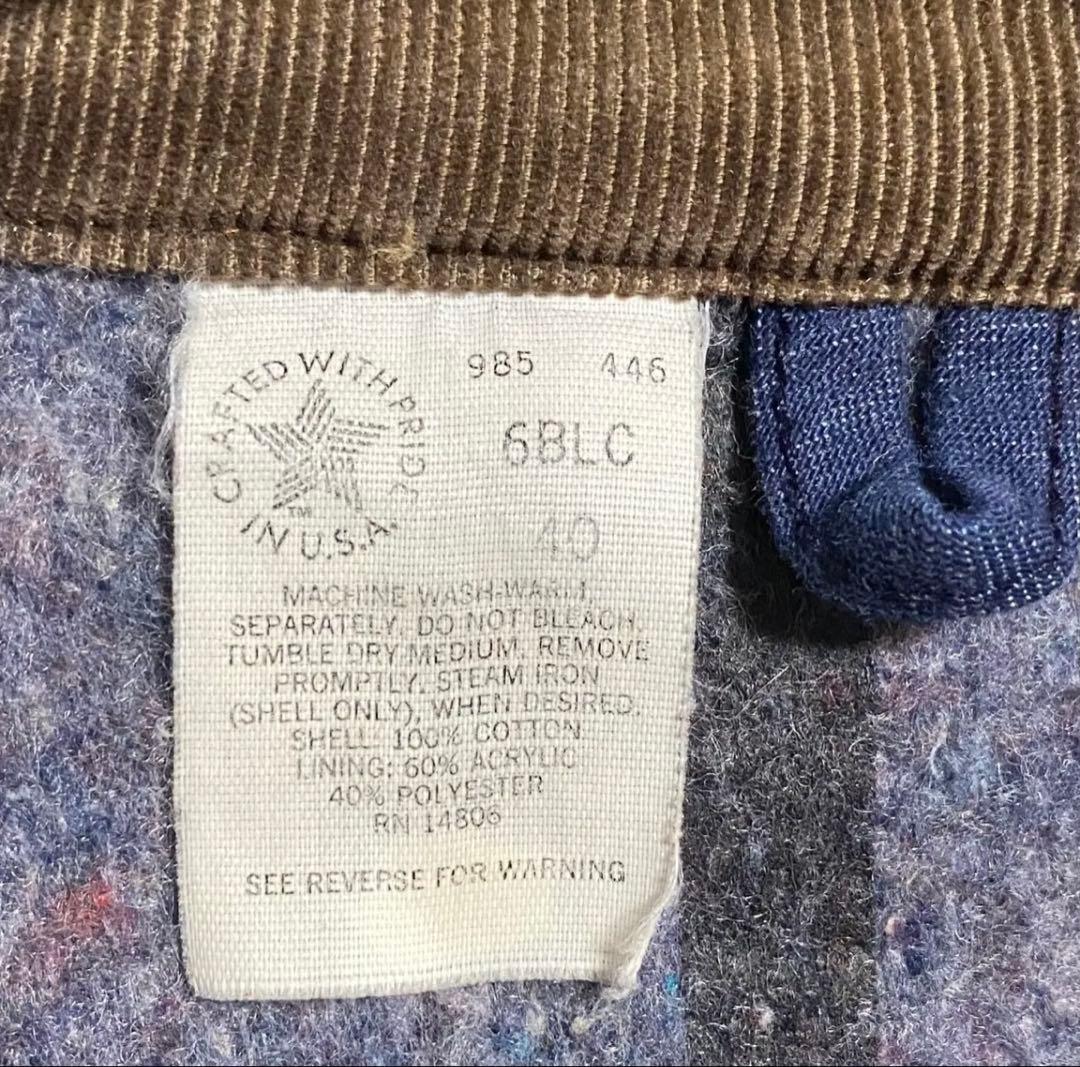 80's USA製Carhartt カーハート ミシガンチョアコート ベスト40