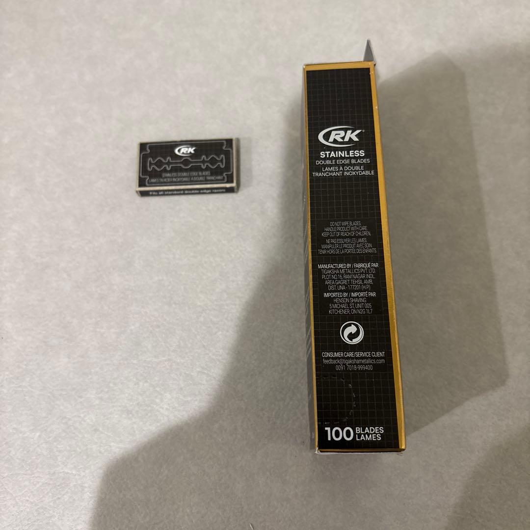 HENSONSHAVING AL13 シルバー　替え刃95枚付き