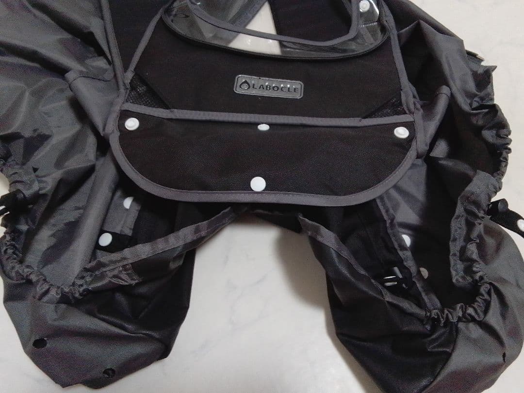 ラボクル 自転車 あと付 フロント レインカバー 前 L-PCA04 ブラック