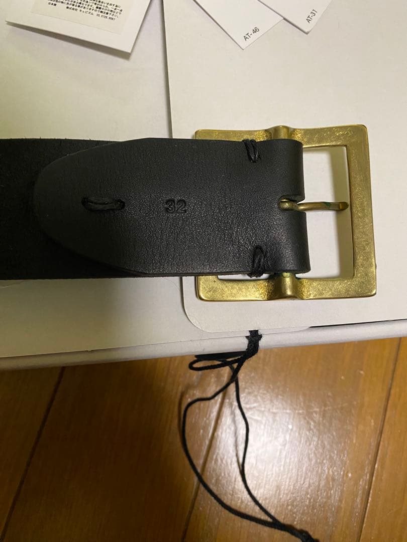 visvim PLAIN BELT 40mm W32 ブラック