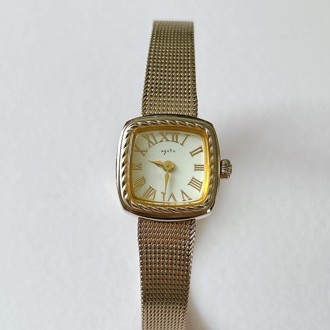 ・.。*agete スクエア レディース腕時計・.。*