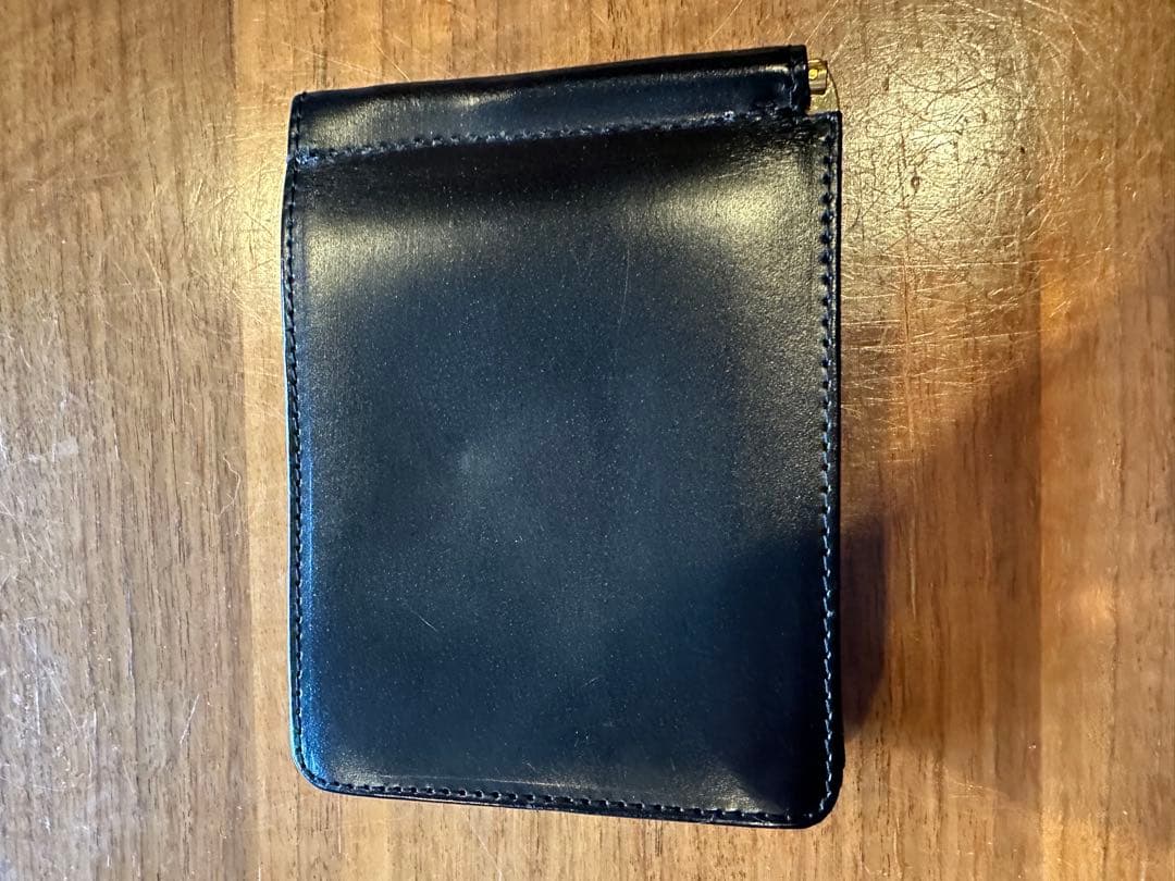 GLEN 黒 レザー マネークリップ