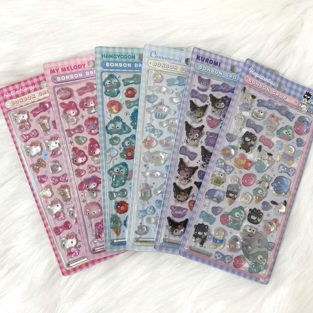 【国内正規品】 ボンボンドロップシール サンリオ 第2弾 7月発売