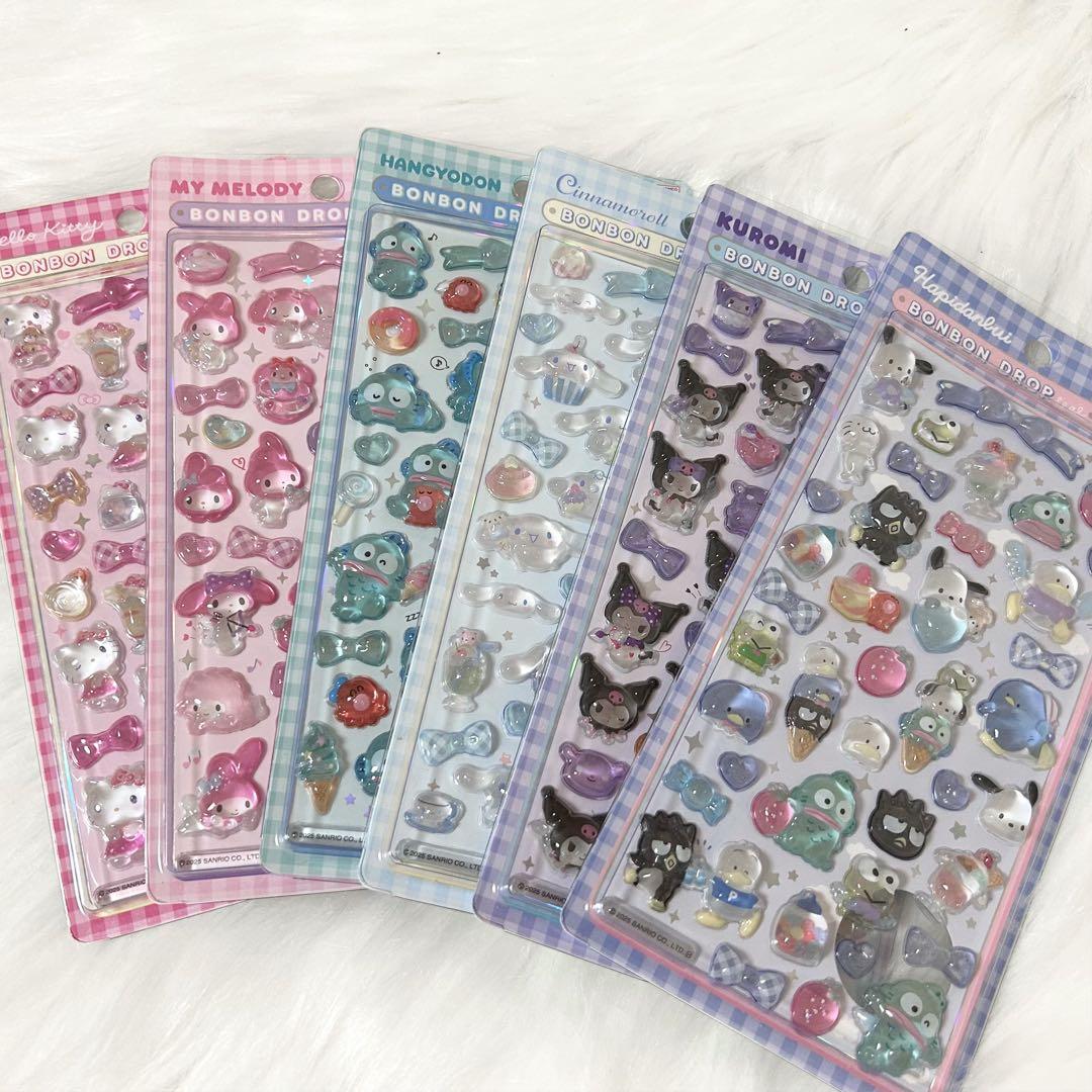 【国内正規品】 ボンボンドロップシール サンリオ 第2弾 7月発売