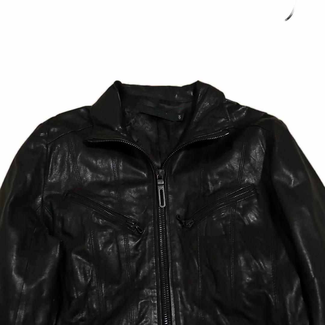 ジャケット・アウター 00s FUGA Zip Design Leather Jacket y2k