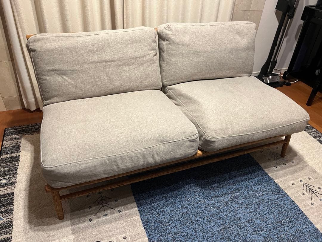 値下げします！ 【美品】モモナチュラル　クラウドソファ2P