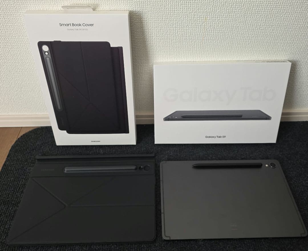 美品 GALAXY TUB S9 128GB 純正品カバー付き ギャラクシー