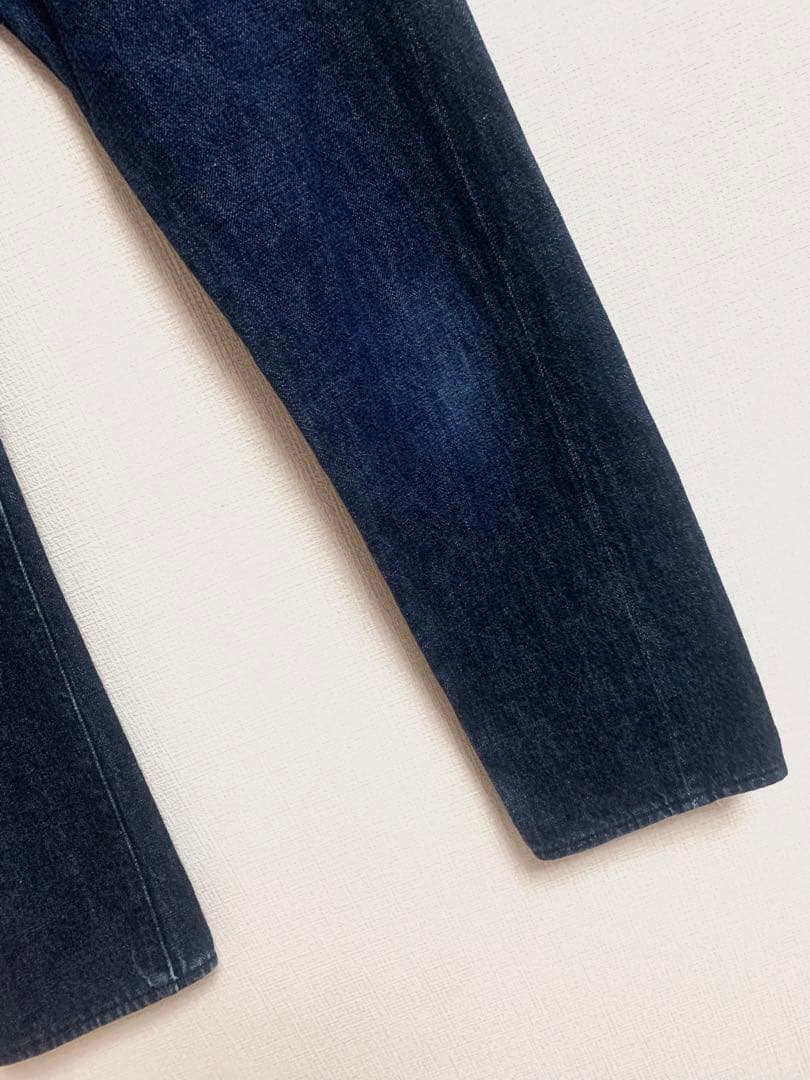 EVISU エヴィス デニムパンツ 濃紺 赤 刺繍 カモメ 28×35